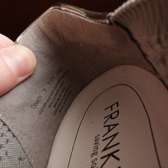 Frankie4 Sneakers Womens Size 9 Gray Dimity Knit Comfort Walking Preppy Shoes